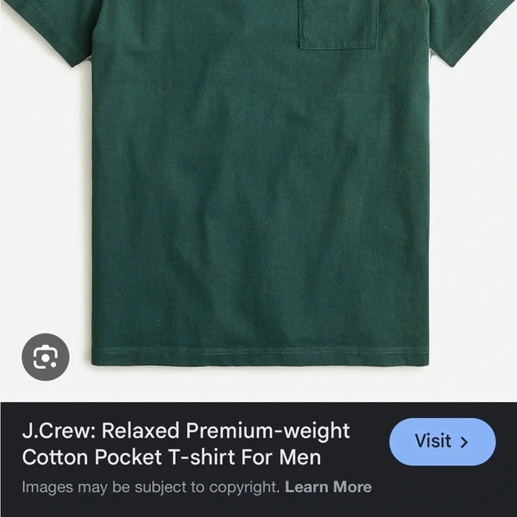 Nwt J.Crew Navy Blue Relaxed Pocket Tee - Picture 3 of 6